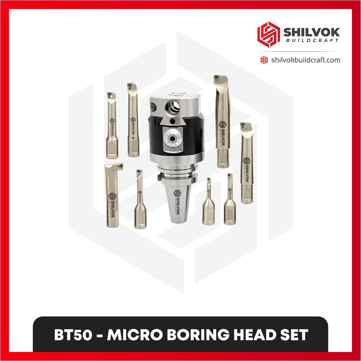 MICRO BORING HEAD SET-50 BT50 | MICRO BORING HEAD SET - Image 1