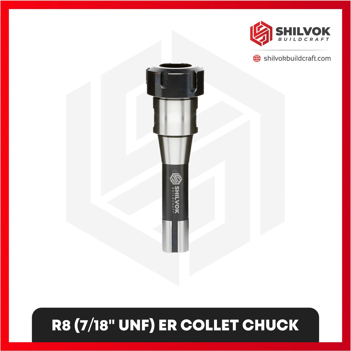 R8 (718″ UNF) ER COLLET CHUCK R8 (7/18" UNF) ER COLLET CHUCK - Image 1