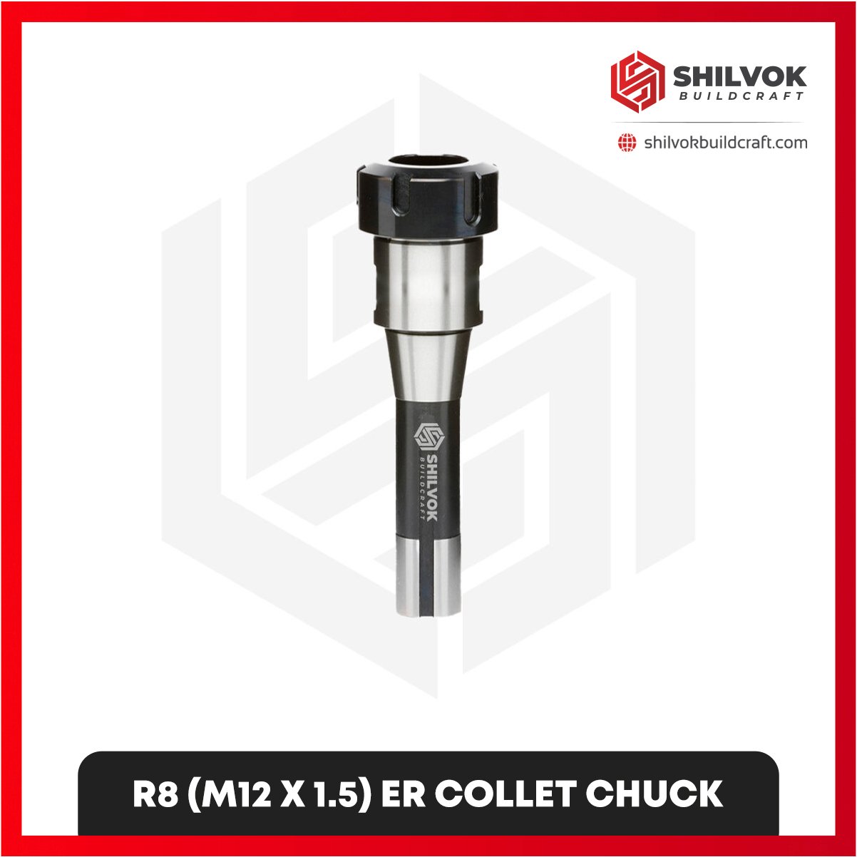R8 (M12 X 1.5) ER COLLET CHUCK R8 (M12 X 1.5) ER COLLET CHUCK - Image 1