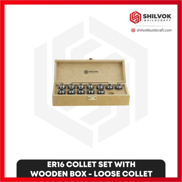 ER16 | ER COLLET SET WITH WOODEN BOX-LOOSE COLLET
