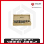ER20 | ER COLLET SET WITH WOODEN BOX-LOOSE COLLET