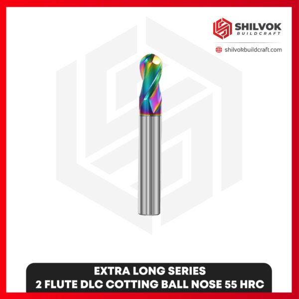 EXTRA LONG SERIES | 2 Flute DLC Cotting Ball Nose 55 HRC
