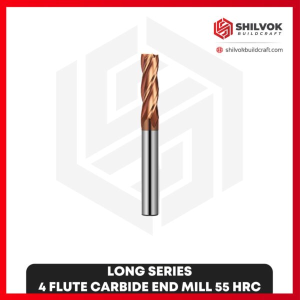 LONG SERIES | 4 Flute Carbide End Mill 55 HRC