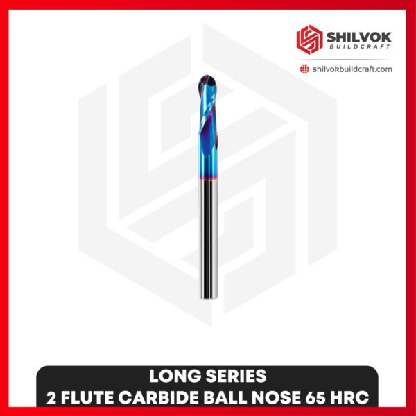 LONG SERIES | 2 Flute Carbide Ball Nose 65 HRC